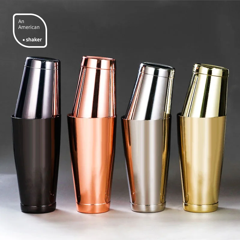 Stainless Steel Bar Tools Wine Drink Bartending Wine Accessories Barware Mixer Martini Boston Shaker Cup