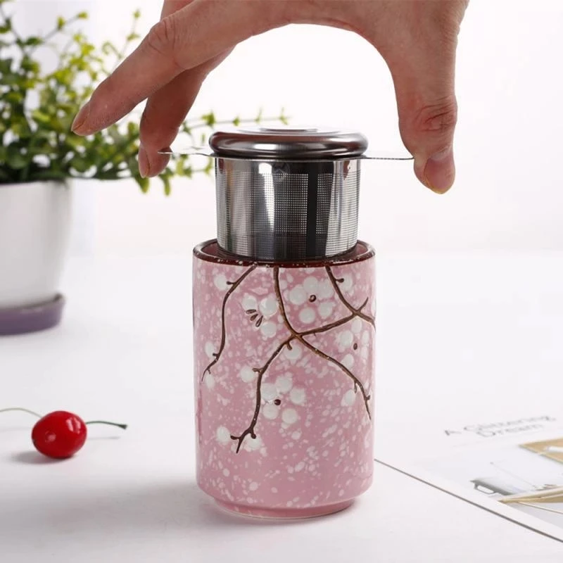 Double Handle Fine Mesh Loose Leaf Tea Strainer Filter Infuser 18/8 Stainless Steel Tea Infuser