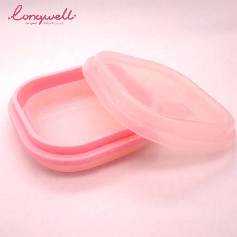 
Ningbo Longwell Foldable Microwave Safe Silicone Camping Bowls Lids Feeding Baby Children Outdoor Silicone Collapsible Baby Bowl 
