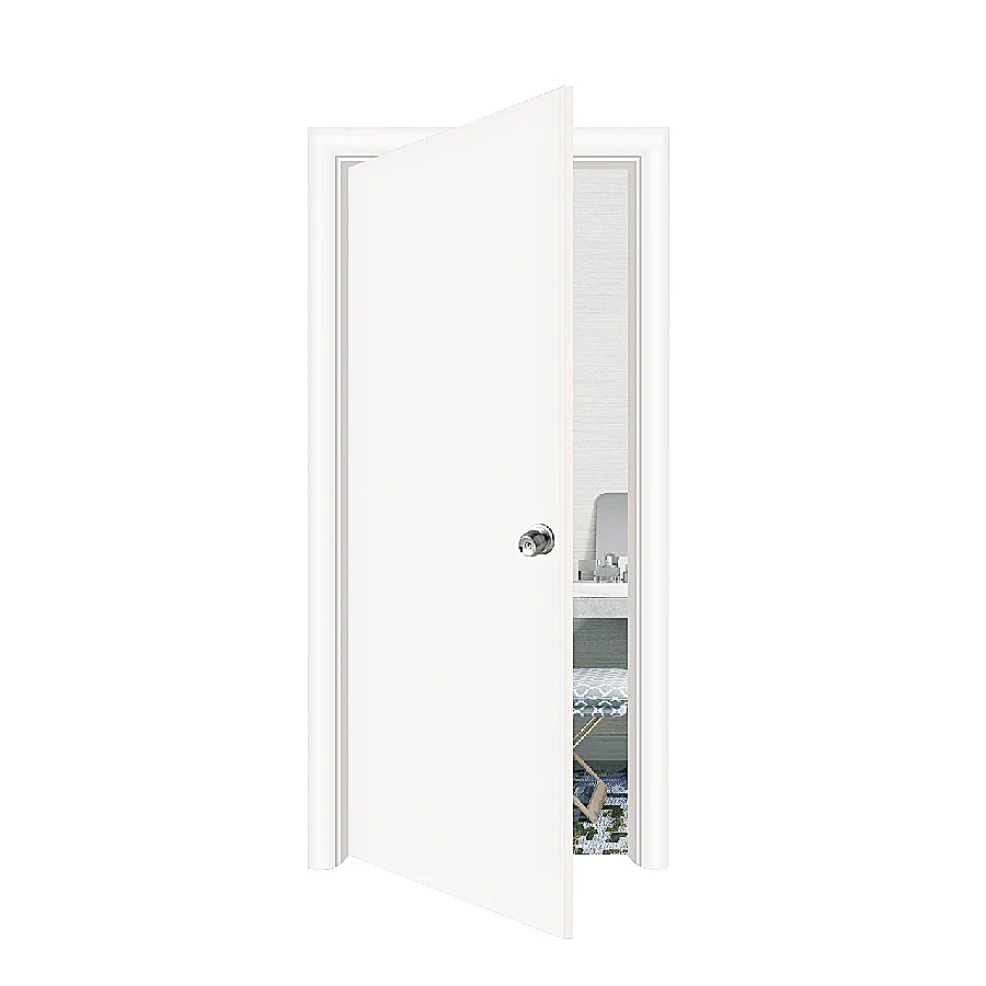 Fast Shipping White American Bedroom Wood Doors Modern Interior Wpc Door With Frames