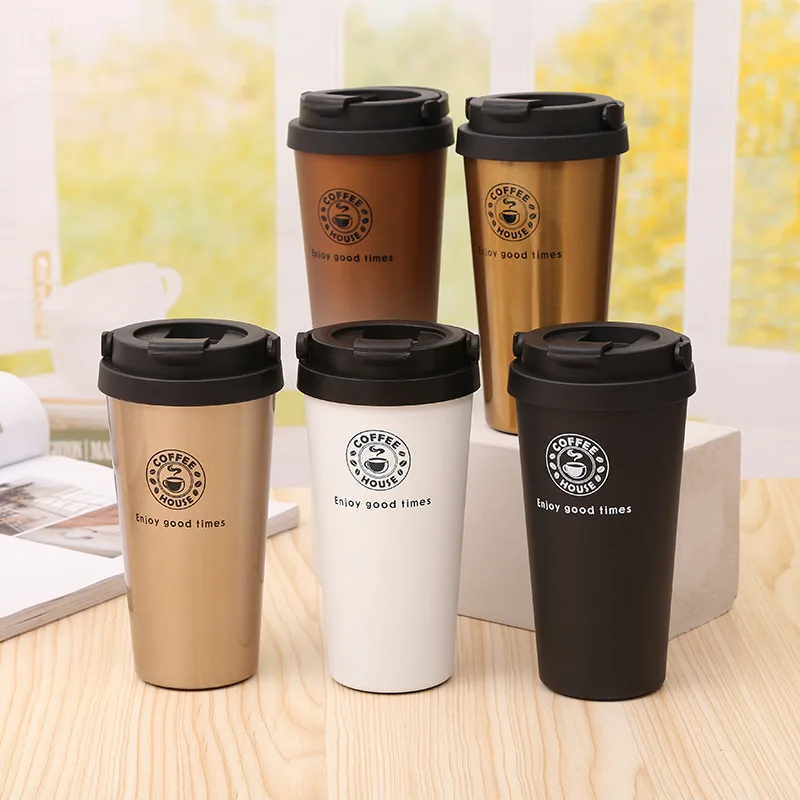 YEWAY Customizable black pink double wall stainless steel thermo coffee travel mugs warmer with lid custom logo coffee mug