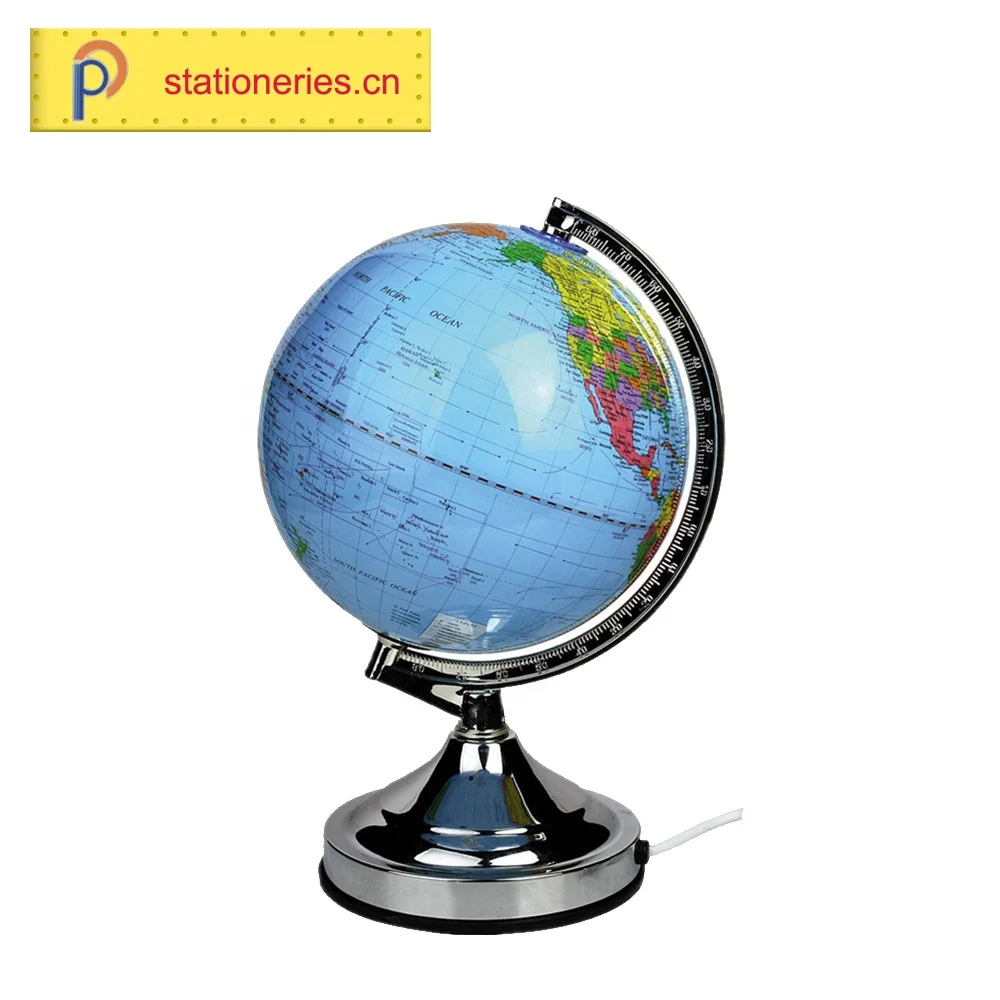
2020 hot selling Plastic World Globe Educational Children World Globe with light 