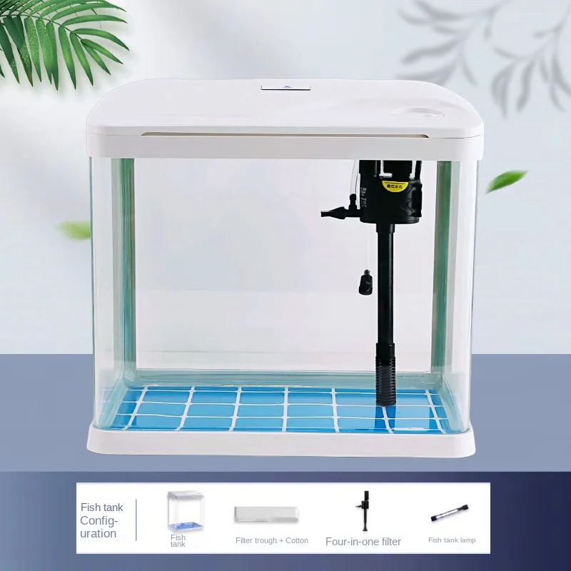 Rushed Glass Wall Fish Tank Aquarium Stocked Aquarium Fish Tank Lights Stocked Glass Tank Aquarium