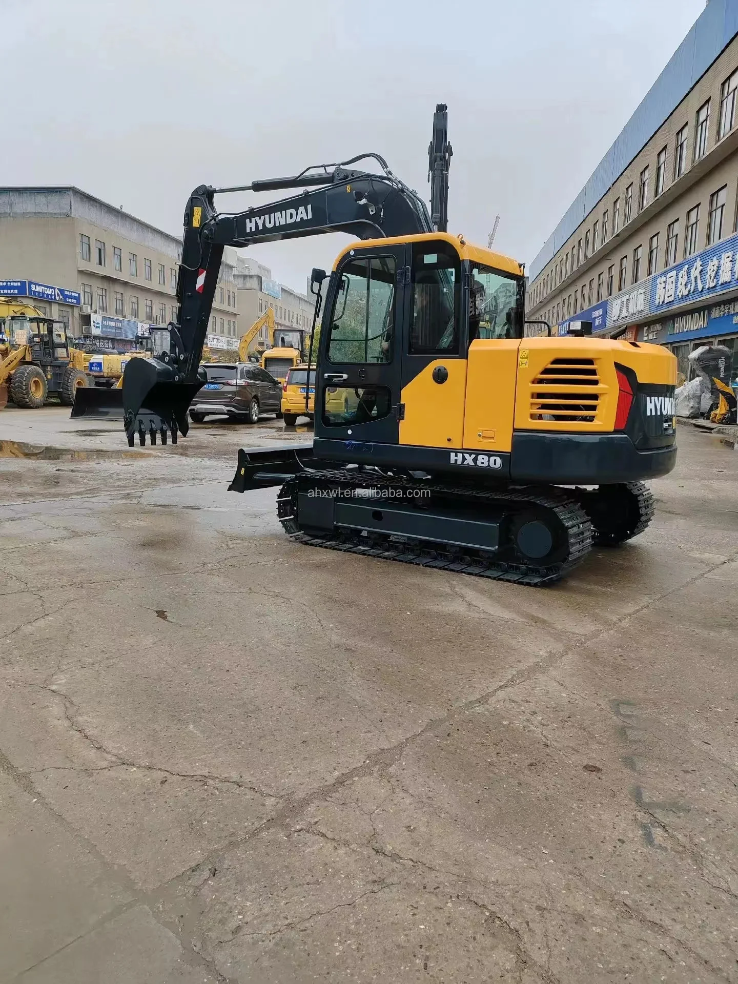 Hyundai Hx80 гусеничный экскаватор оригинальная современная низкая цена б/у гидравлическая техника альтернатива новому экскаватору