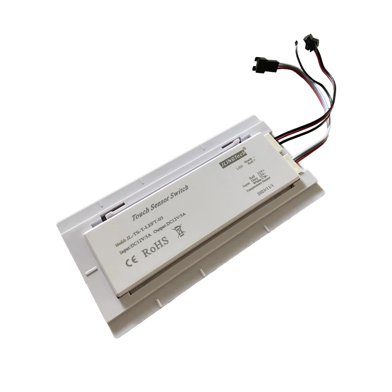 Anti-fog Touch Switch Time Temperature Display 60w Smart Touch Switch For Bathroom Mirror