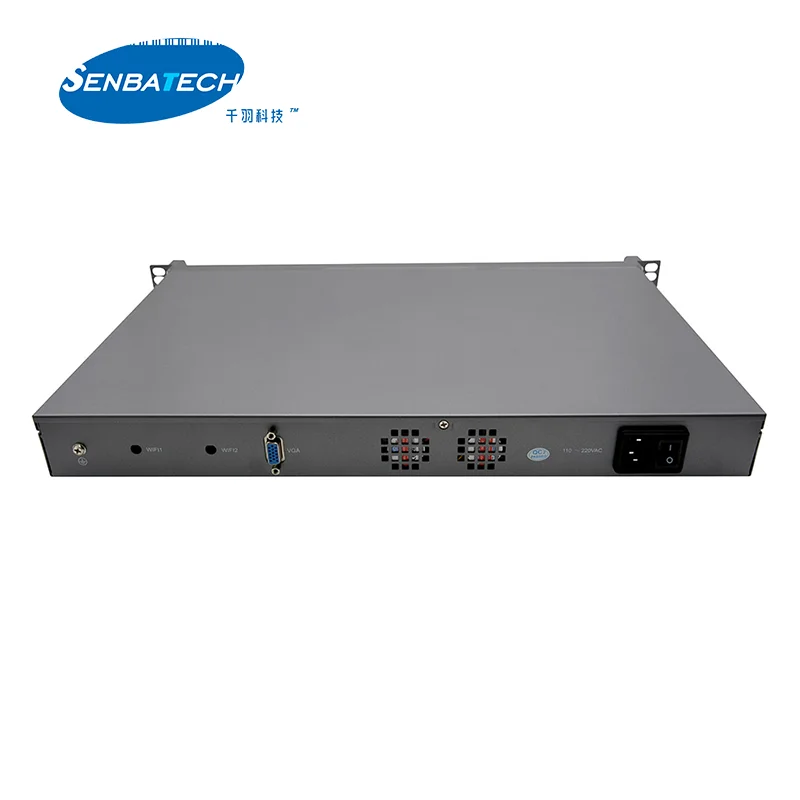 R41SLZ-B X86 Router Wifi Firewall with Celeron J4125 6 Lan Bypass Optional 1U Standard Chassis Console Pfsense Hardware-firewall
