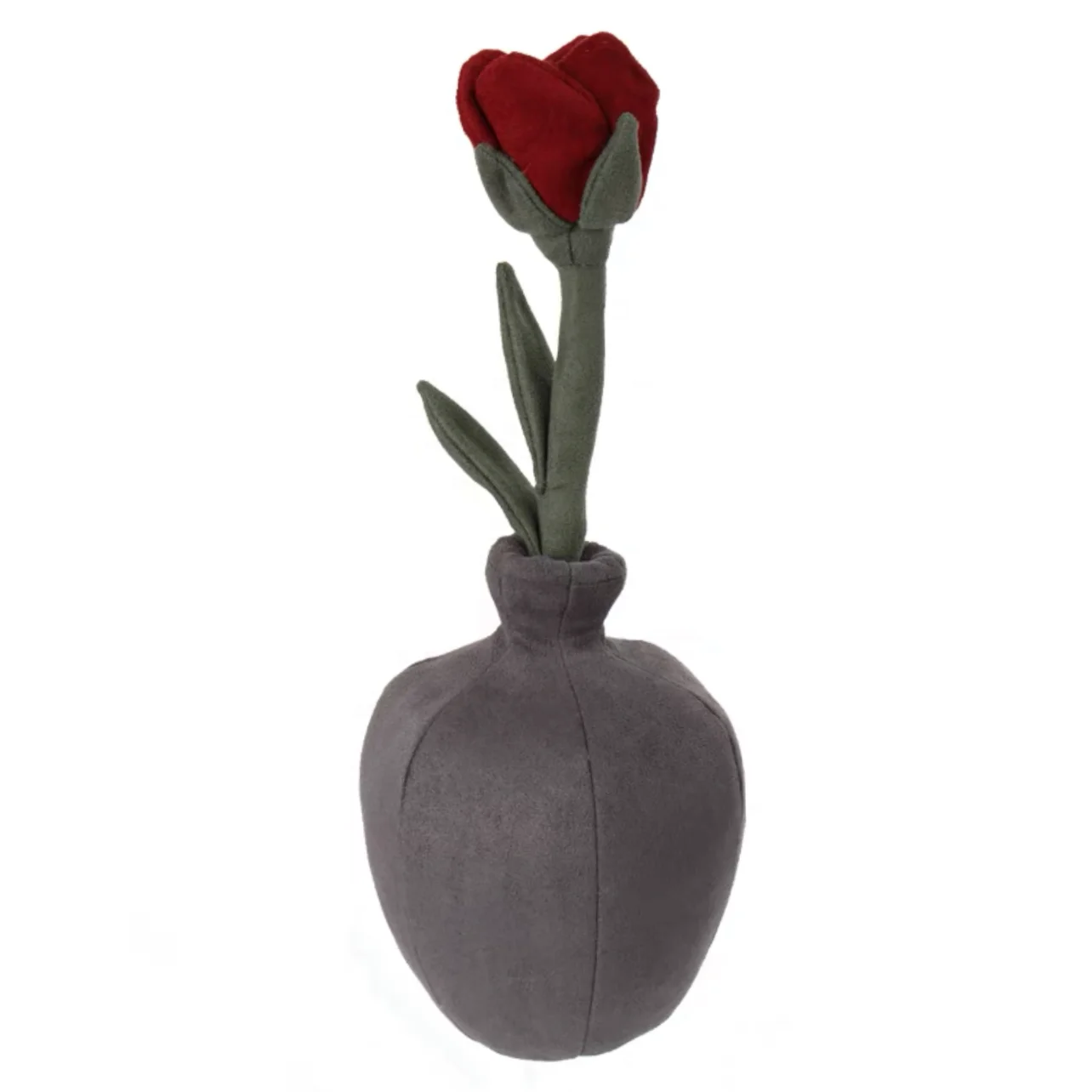 Blue gray deer skin velvet decorative vase ornament birthday gift holiday gift Home decorations