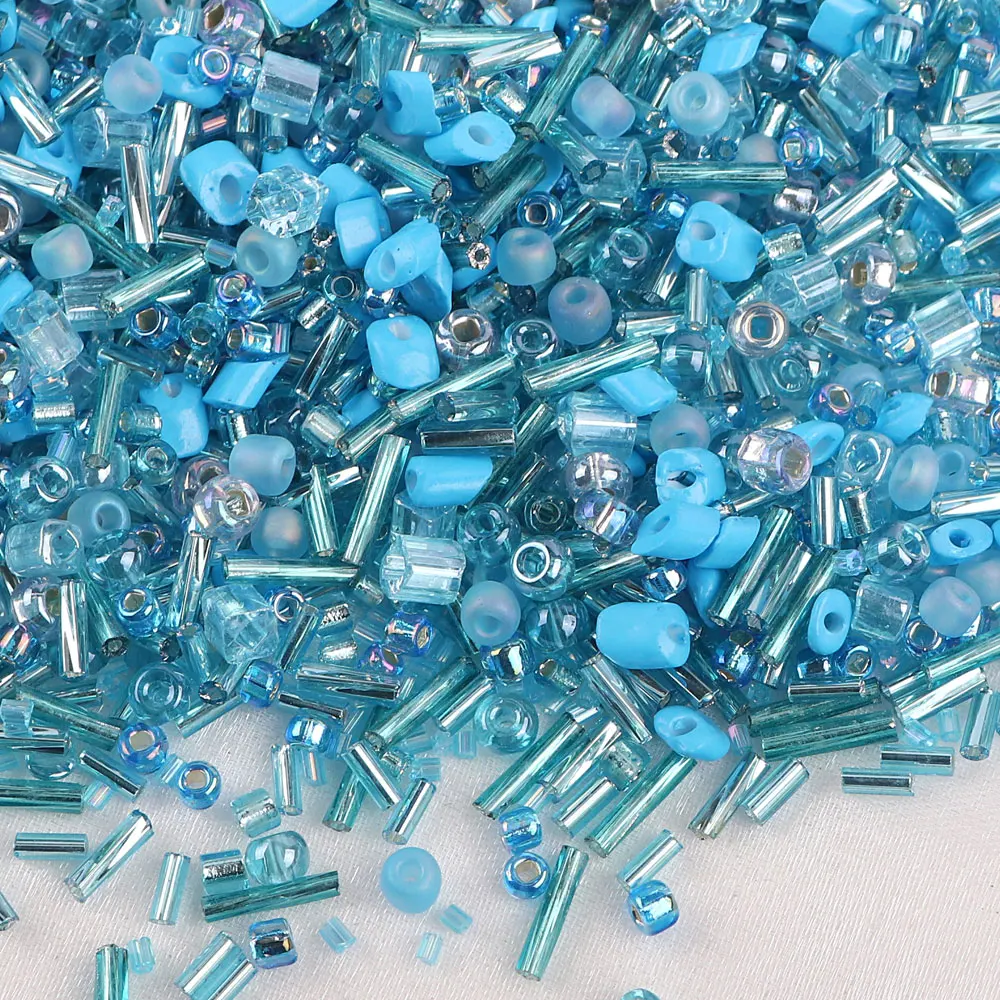 32 Colours High Quality Delica Bugle Glass Seed Beads Mix Randomly Colors And Size DIY Jewelry Beading Accessories