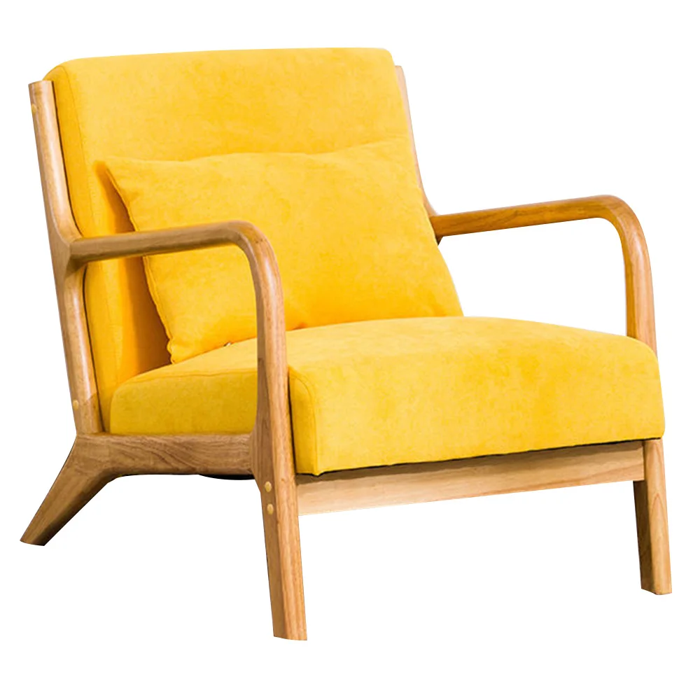 Luxury Accent Chair High Quality Single Wooden Sofa Recliner Chair Living Room Armchair