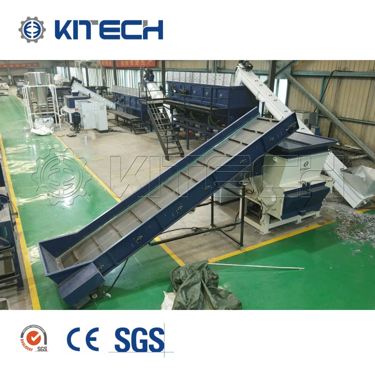 Full Automatic Complete 500-1000KG/H PP Woven Washing Line Plastic Made Machine Washing Recycling Line