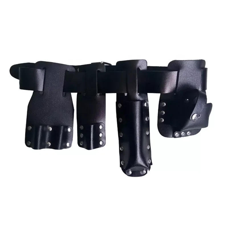 Factory direct custom pure cowhide scaffolder carpentry scaffold hammer hanging and scaffold leather bag