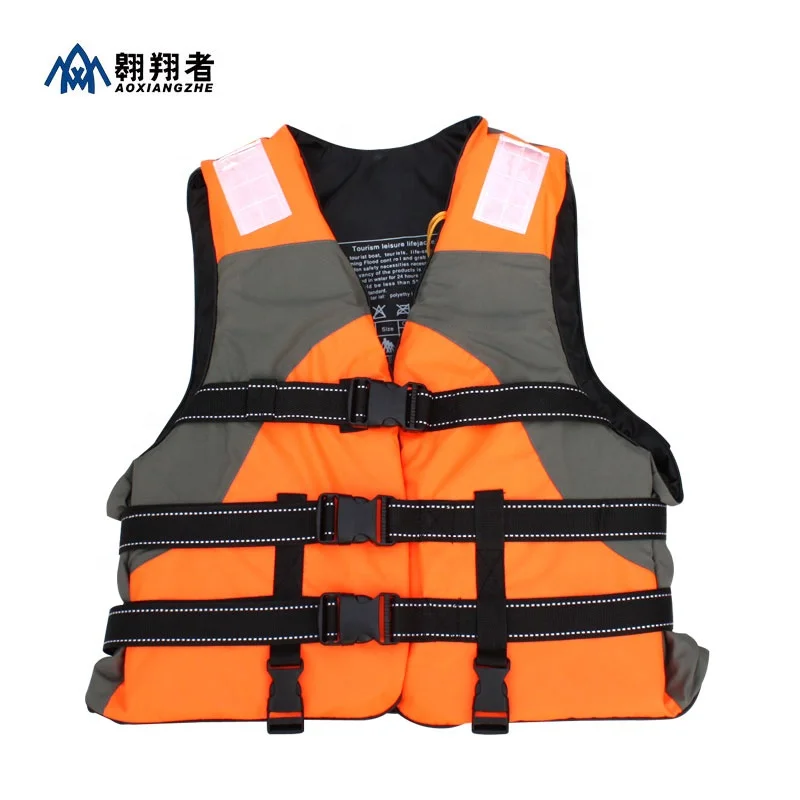 
Newest best selling personalize adult professional kayak offshore work portable marine light float life jacket vest for rafting 