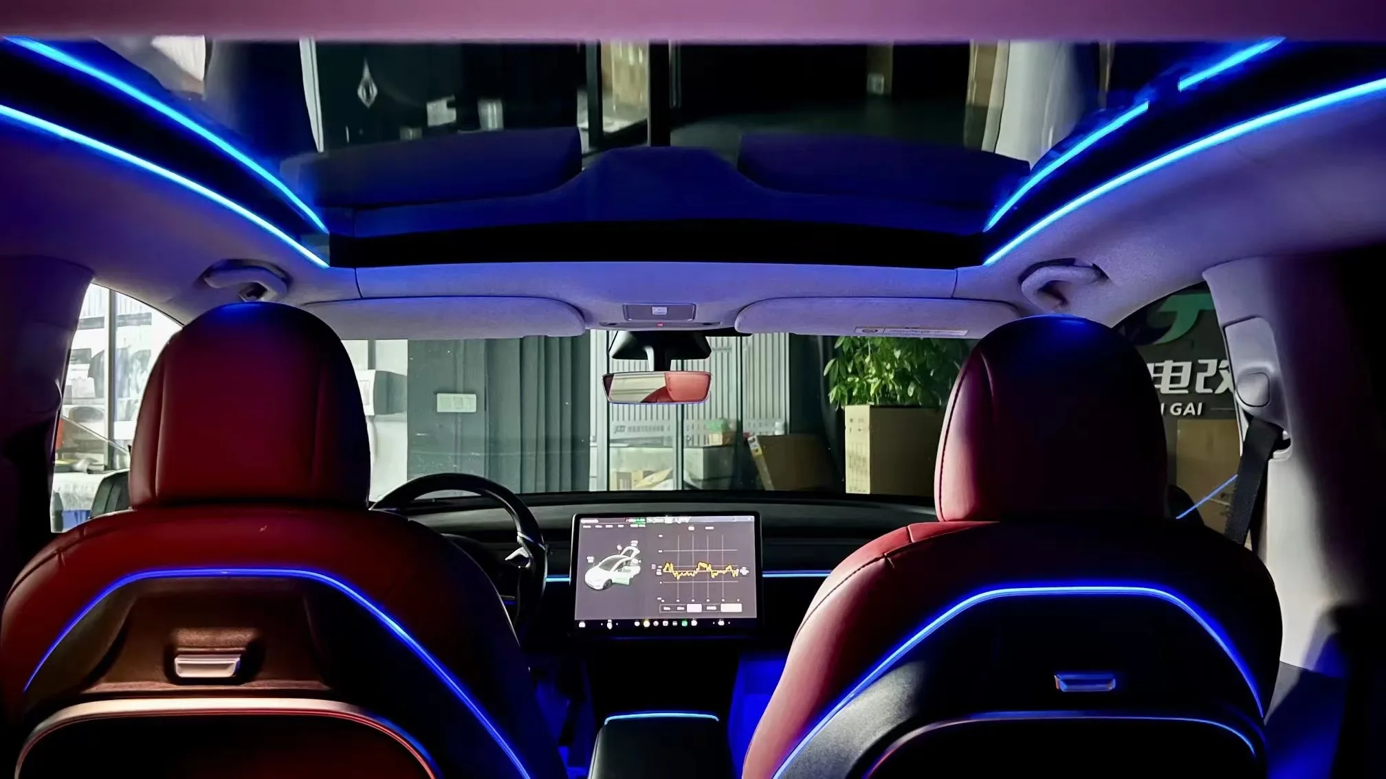 Vehicle Auto Flexible Strip Led Ambient Lighting Car Ceiling Lamp Atmosphere Lights For Toyota Alphard Vellfire