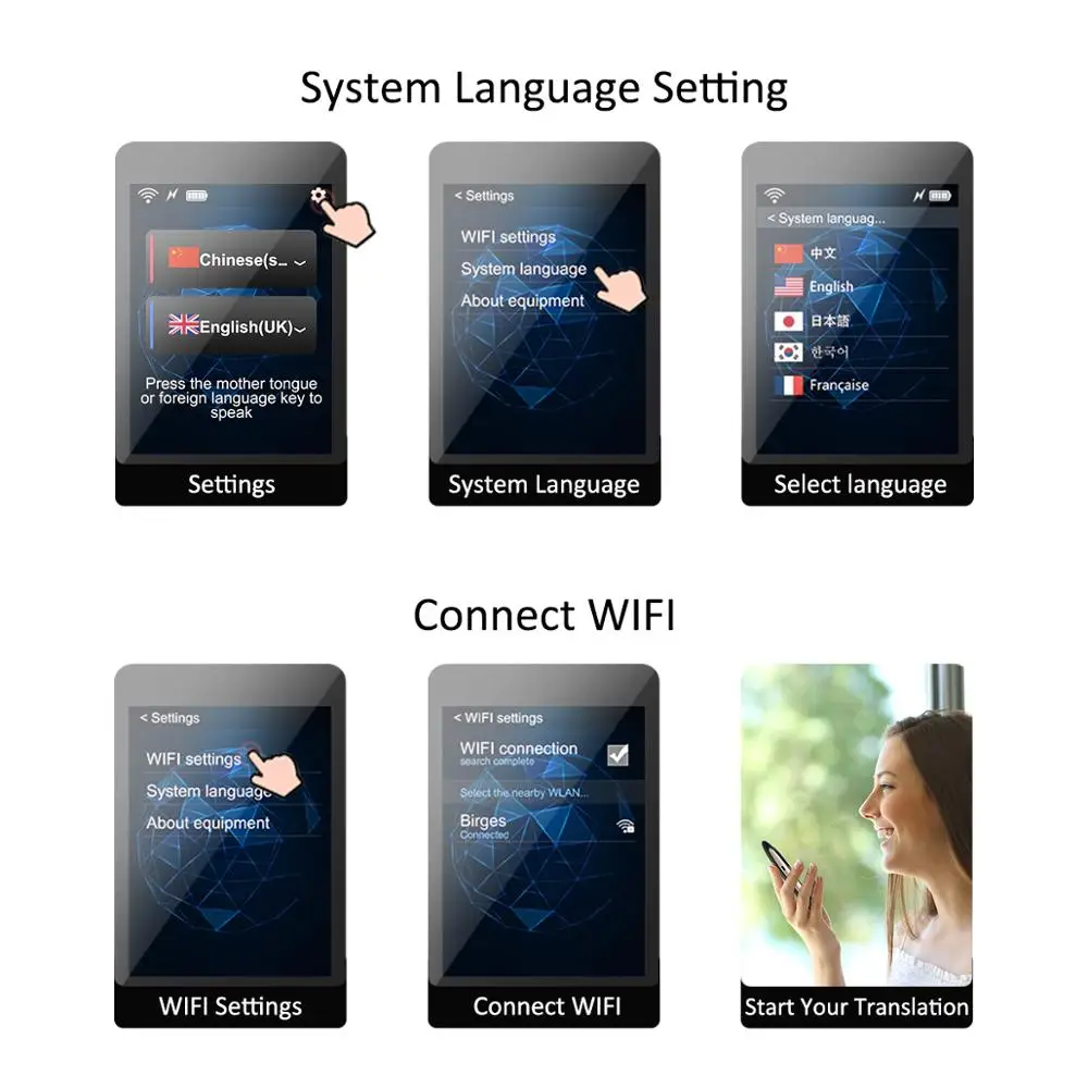 
Hot sale factory direct mobile language translator with real-time voice at the Wholesale Price 