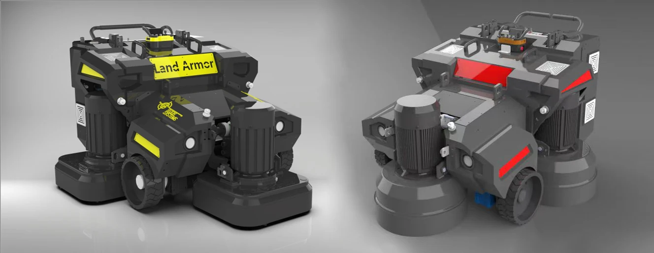 Land Armor concrete grinder remote floor grinding machine cement polisher