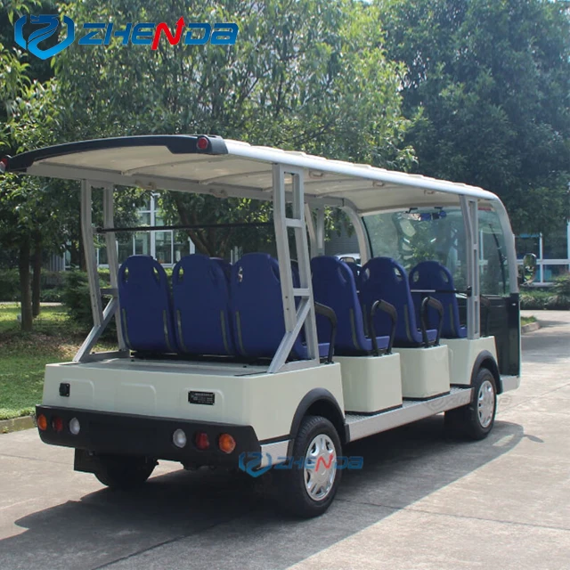 11 Seats New Style Electric Sightseeing Bus Car Electric Shuttle Passenger School Tourist Bus for sale