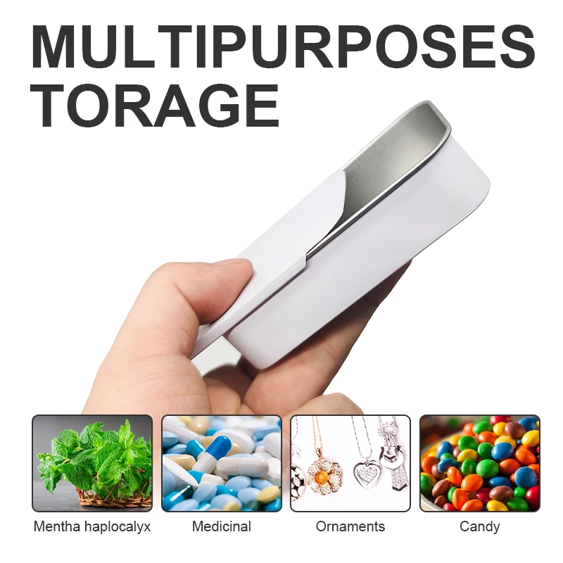 Small Slide Lid Lip Balm Storage Tin Container Packaging Metal Tin Box with lid