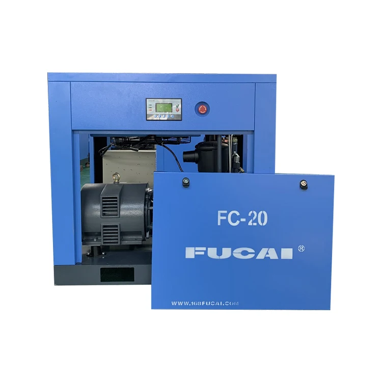 China manufacturer FUCAI brand good selling 20hp screw air compressor