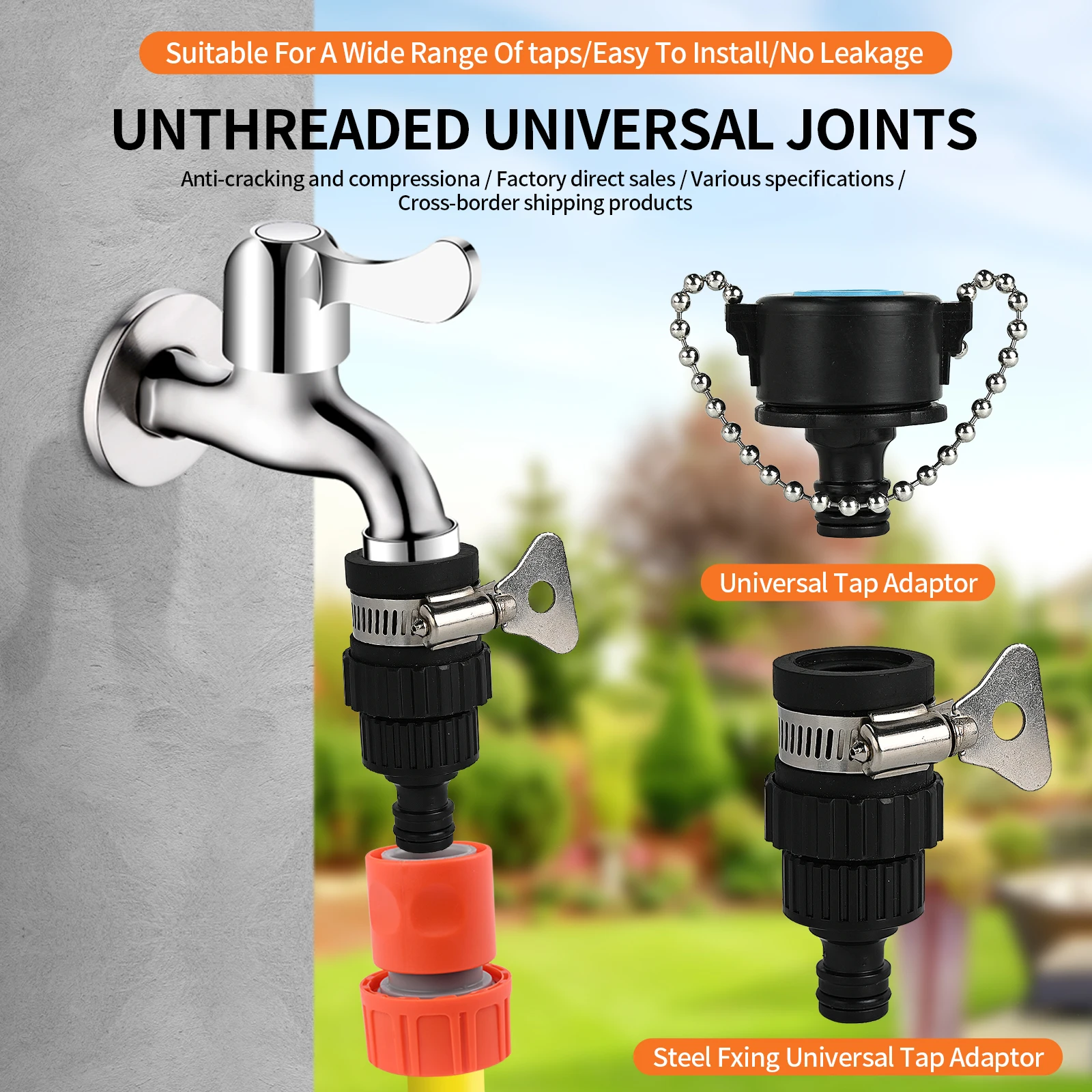 Universal Connector  Multi functional  Hose Connector Tap Adaptor ABS Adaptor  for Tube Connect