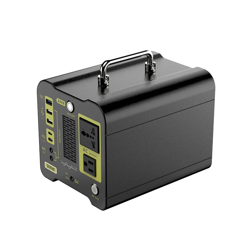 Portable power bank station 500w portable power station generator emergency power supply lithium battery 110V 220V