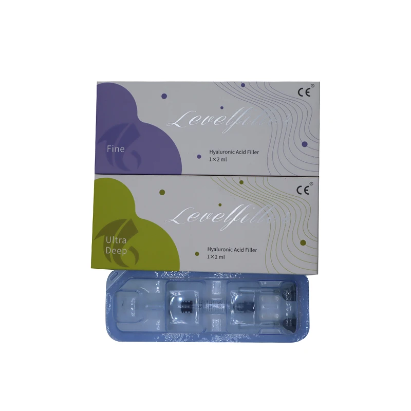 crossed link hyaluronic acid/hyaluronic acid injectable filler