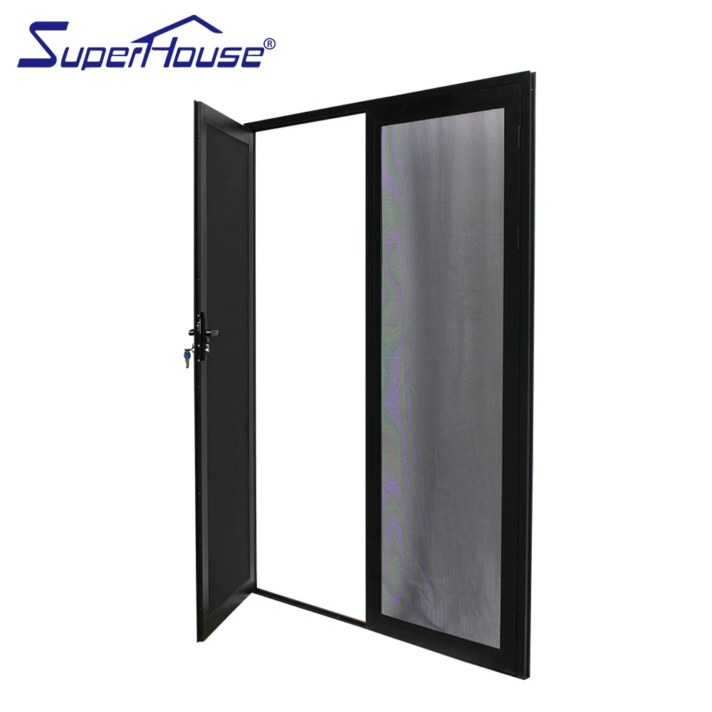 NFRC Mainly Export to American Aluminum Exterior Double Glass French Entry Door Swing Casement