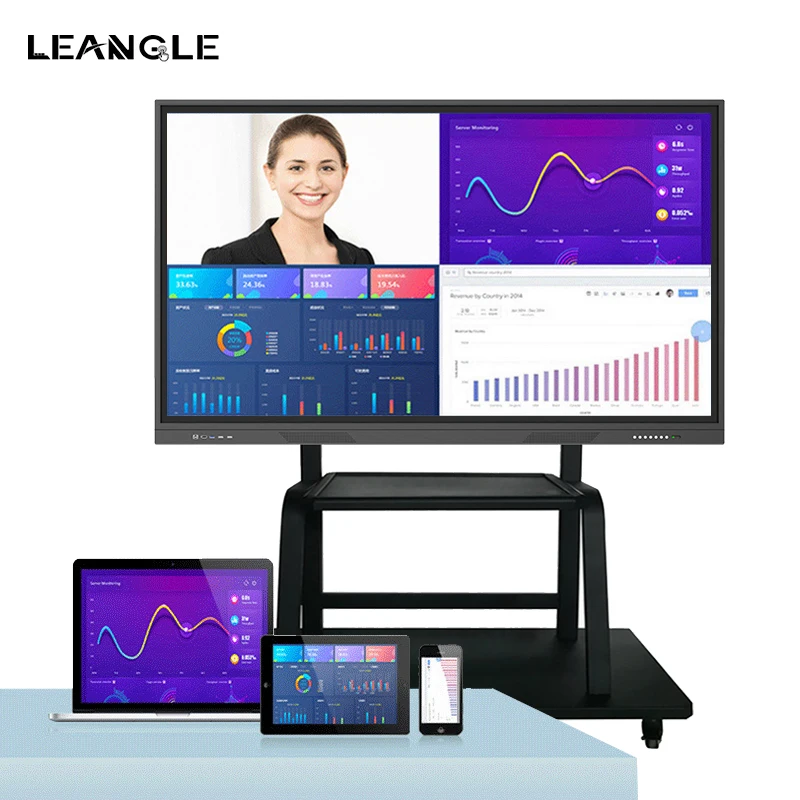 Oem Smart Board Interactive Touchscreen Display Classroom Educational Whiteboard for Conference E Learning Room