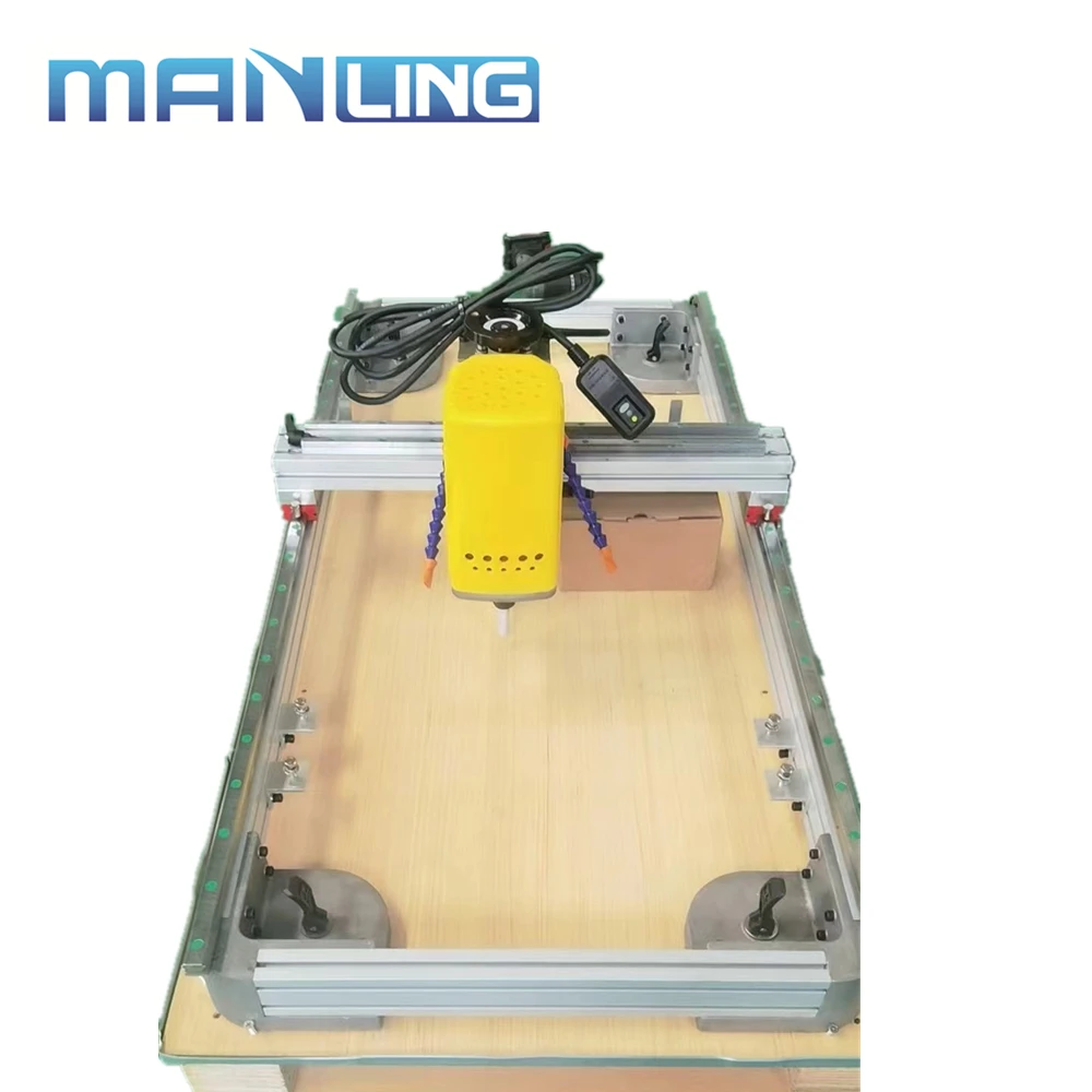 MANLING 2in 1 Manual Stone Hole Cutting Granite Glass Polishing Machine