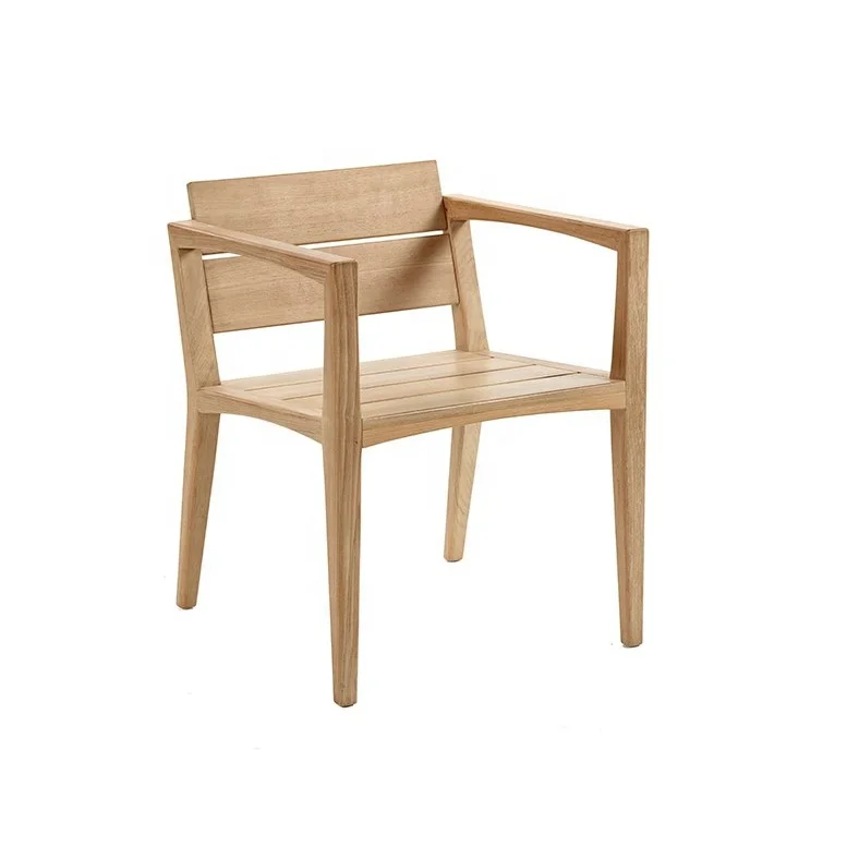 
modern indoor restaurant hotel living room aluminium dining chair and table teak wood beach patio Outdoor garden dining set 