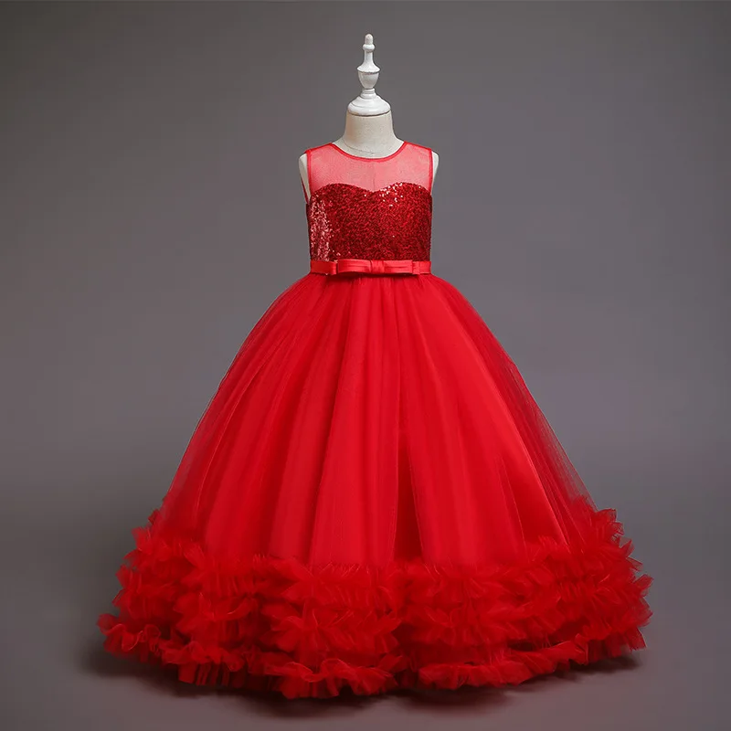 Meiqiai Girls Party Prom Clothing Flower Princess Wedding Ball Gown Evening Dresses