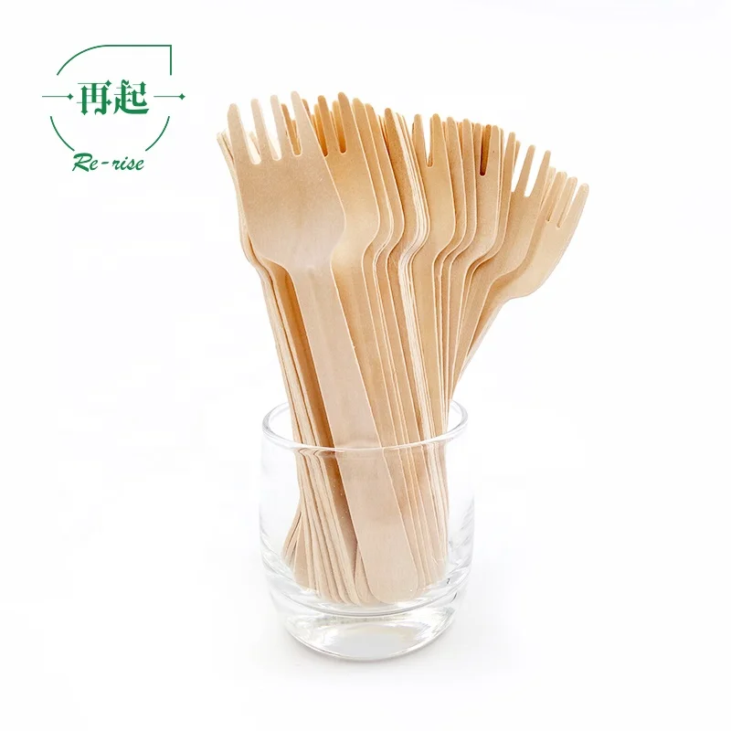 
Dalian Direct Manufacturer Good Price Eco-friendly Compostable Biodegradable Food Grade Birchwood Wooden Takeaway Forks 