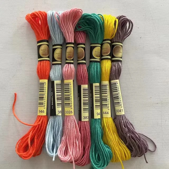 Cross stitch thread ,cxc thread cross stitch, 447 embroidery thread cross stitch