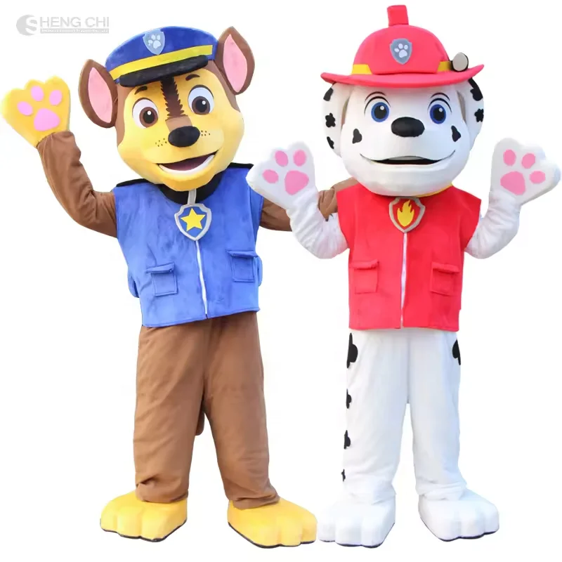 Factory customized cartoon patrol dog mascot, customized walking effect mascot suit