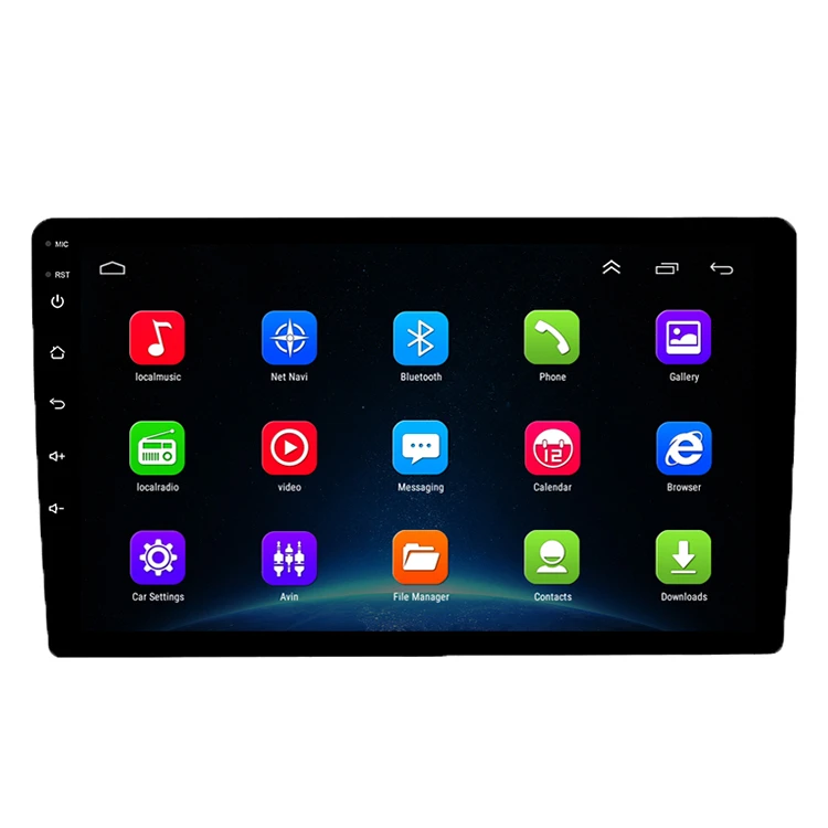 Лидер продаж мультимедийный USB FM-плеер с двумя Din 10-дюймовый Android12 1 + 16 ГБ/2 32 ГБ Автомобильный плеер
