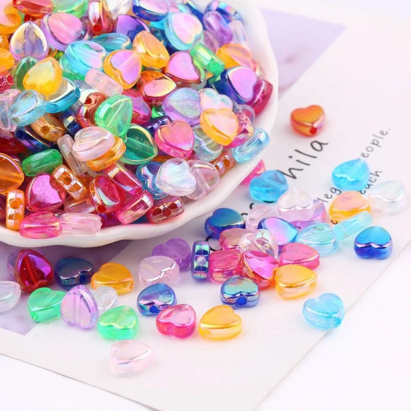 Wholesale 10mm AB Mixed Color Rainbow Star Shaped Acrylic Plastic Beads for Bracelet Jewelry Making