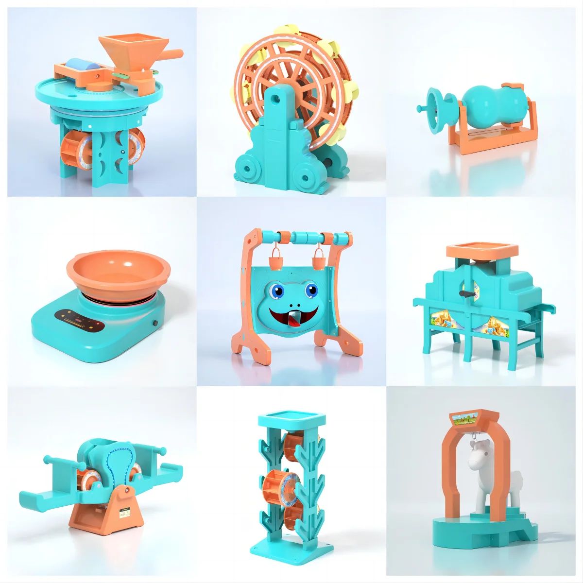 Zhongyi Amusement Park Patent Ferris wheel for the water sand truck Large Sand Pool Toy with Ceramic Particle Colored Sand