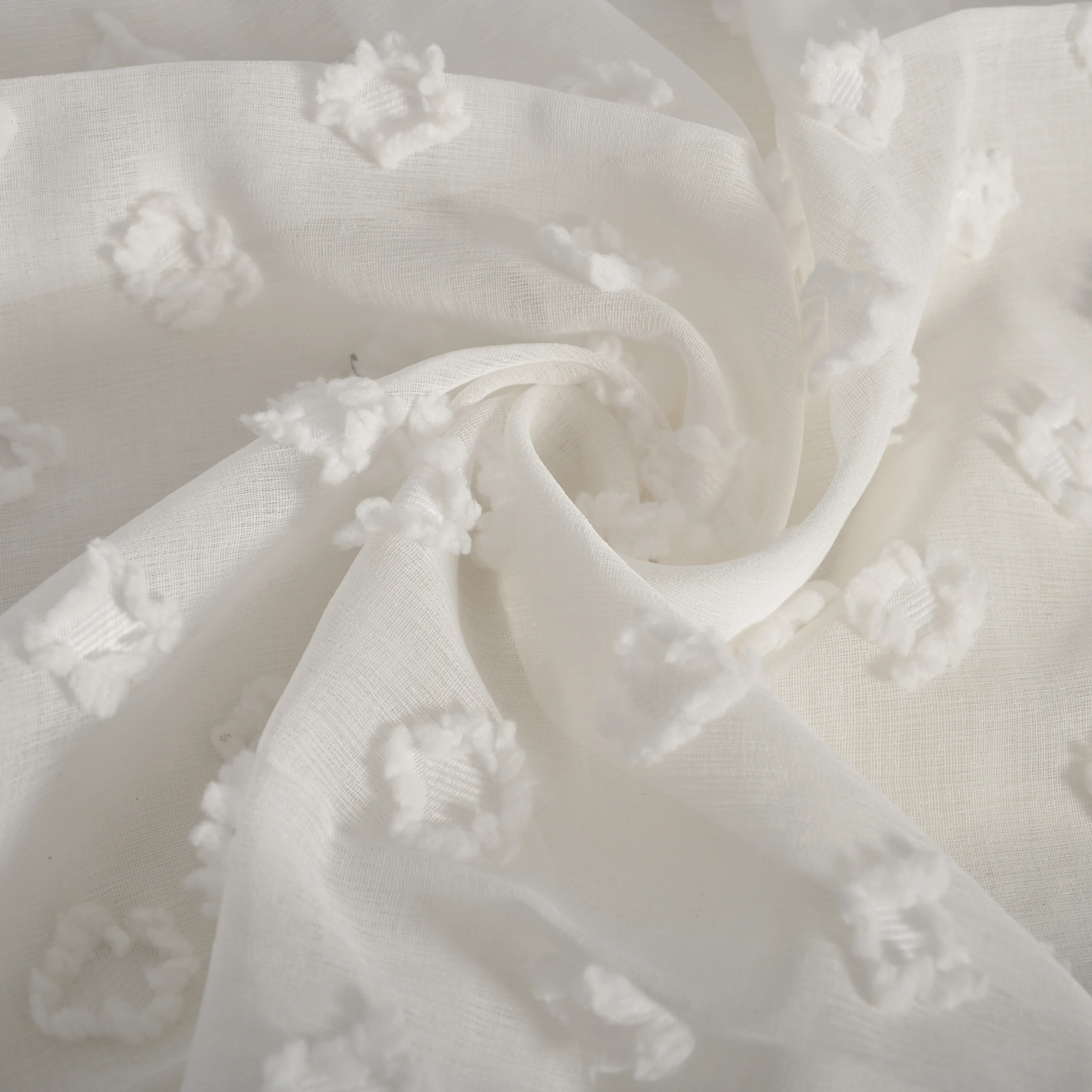 jacquard sheer curtain panel for living room