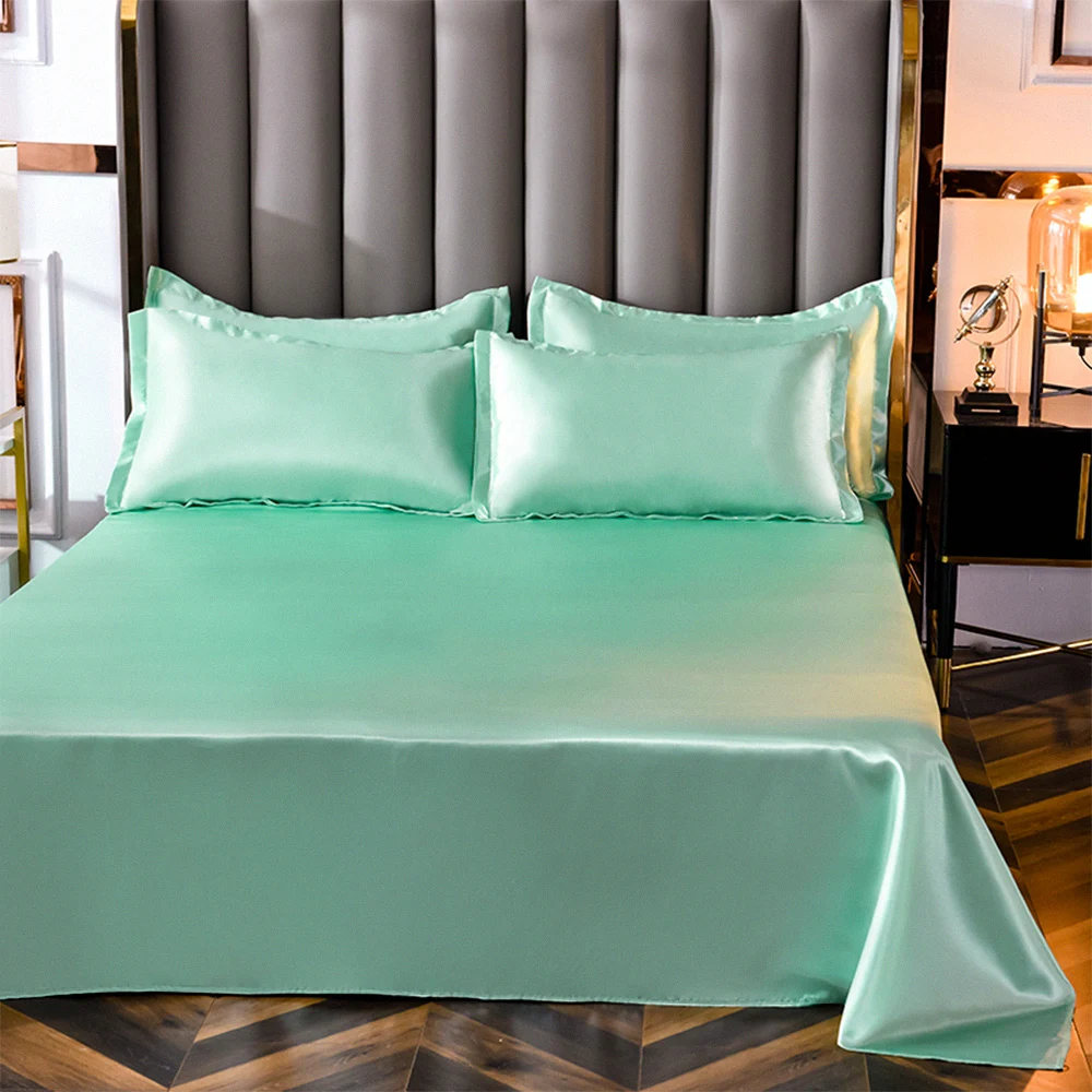 wholesale cooling bedcover queen double sale cover earthing 800 thread designer silky satin silk duvets and bed sheets