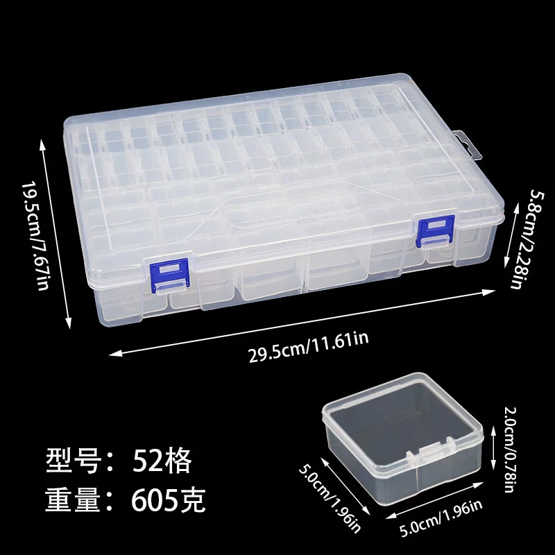 New arrive 15 24 30 42 52 slot big capacity bottles storage box for diamond painting