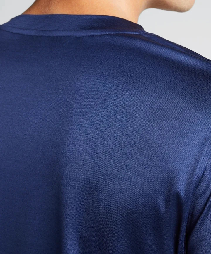 Men crew neck single stitch regular fit custom logo blank mercerized cotton t-shirt