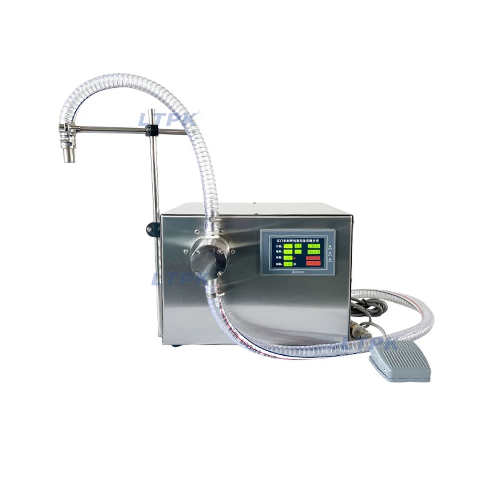 G25A Single Head 5L 10L Vinegar Edible Essential Oil Milk Essence Ink Juice Soy Sauce Food Grape Magnetic Pump Filling Machine
