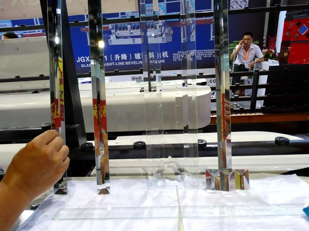 CNC operating machine wheel grind glass straight line edging machine factory price glass beveling machine