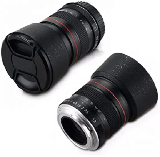 85mm F1.8 Medium Telephoto Manual Focus Full Frame Portrait Lens for Cano-n EOS Rebel T8i T7i T7 T6 T3i T2i 4000D 2000D 1300D 85