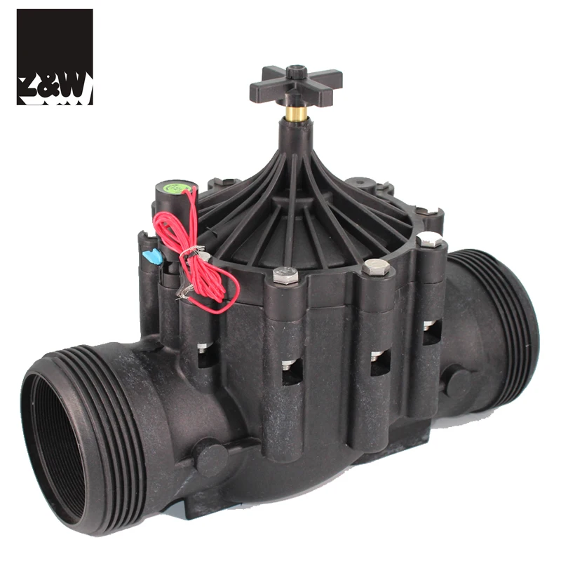 400PH 4 inch solenoid valve DN100 flange or thread connection agriculture irrigation pilot hydraulic plastic nylon