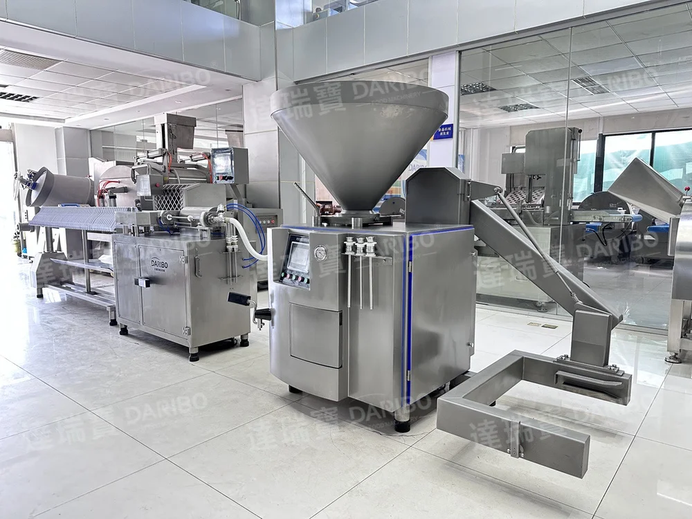 2024 Heavy Duty Vacuum Sausage Stuffing Machinery Line Food Processing Equipment for Sausage