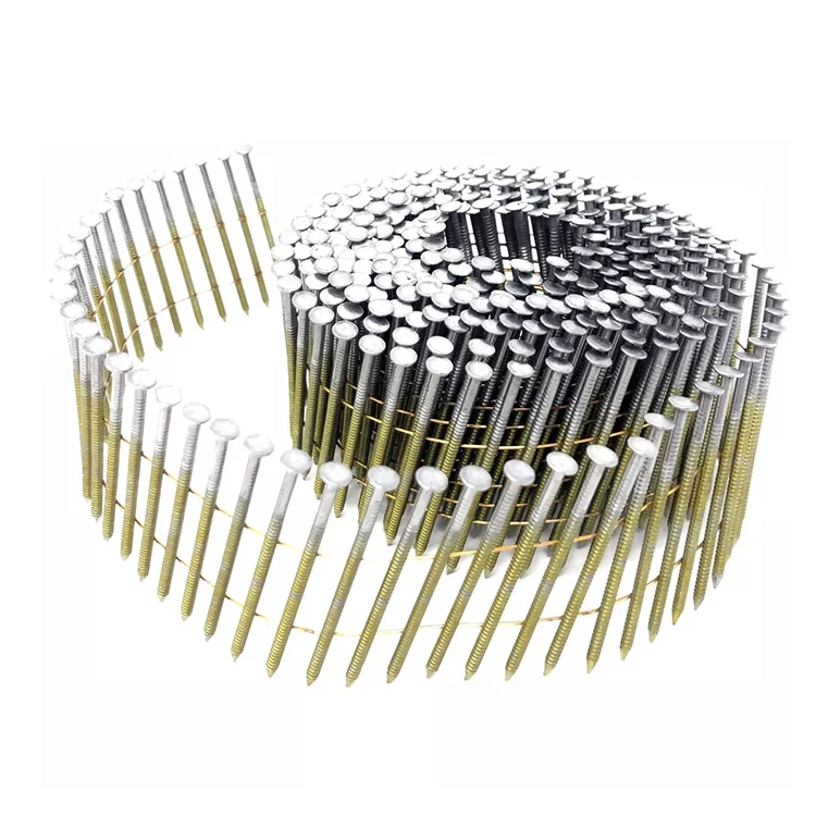 Chinese Suppliers Surface Galvanized Wood Screw Pallet Coil Nails