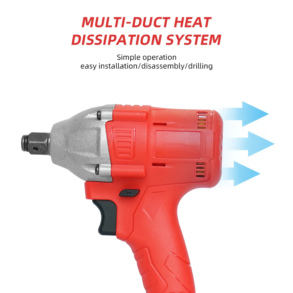 Лидер продаж 2021, электрический бесщеточный беспроводной ударный ключ