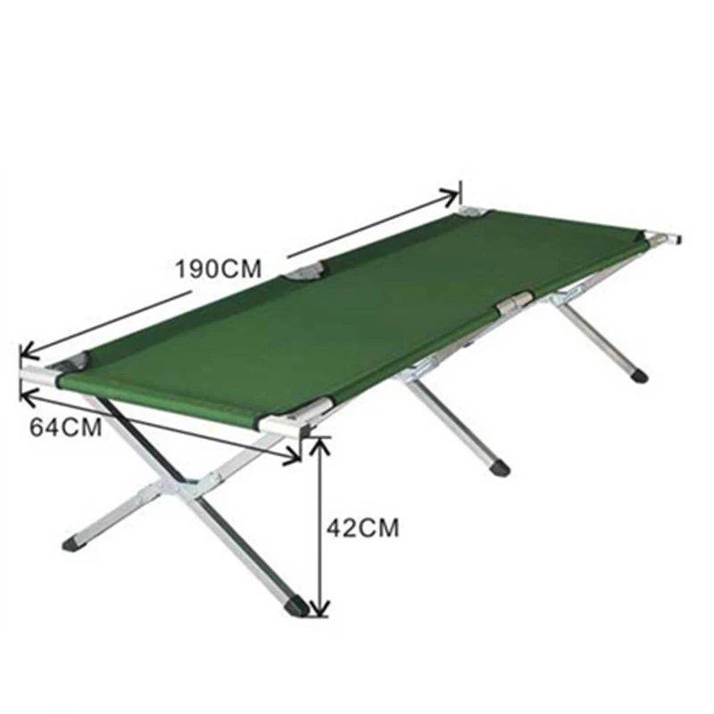 Hot Selling Camp Bed Folding  Cot Bed Outdoor Aluminum Camping Bed For Vacation