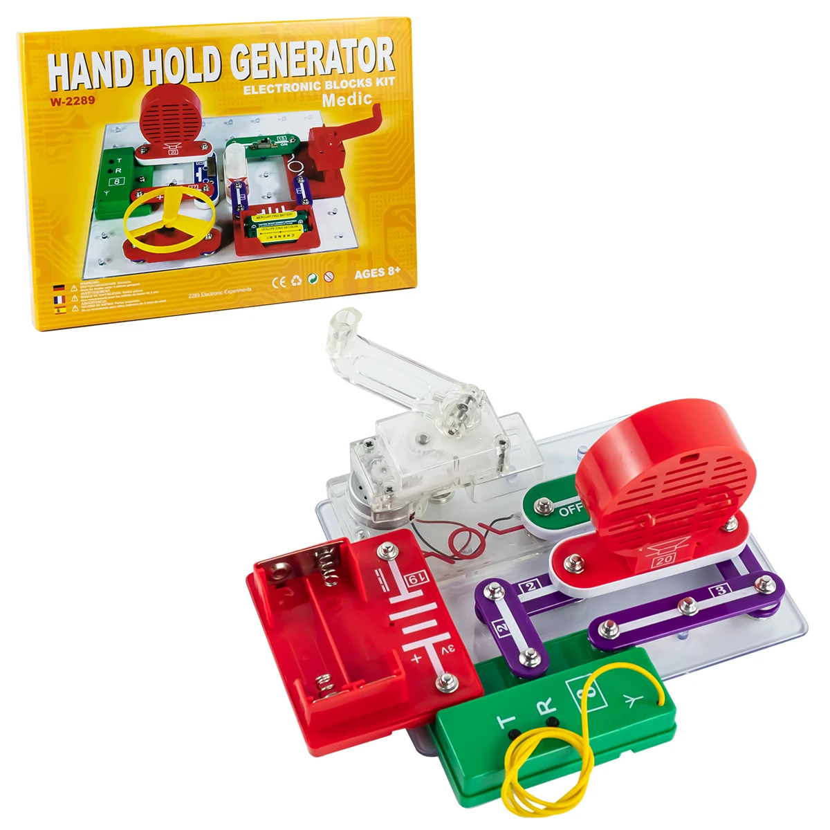 W-2289 STEM Electronics Kit Education Physics Building Block science engineering toys learning circuits for Kids 8+ stem toys