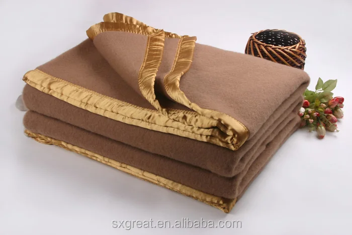 Factory price newest 100 wool blanket manufacturers in china for home bedding, travel